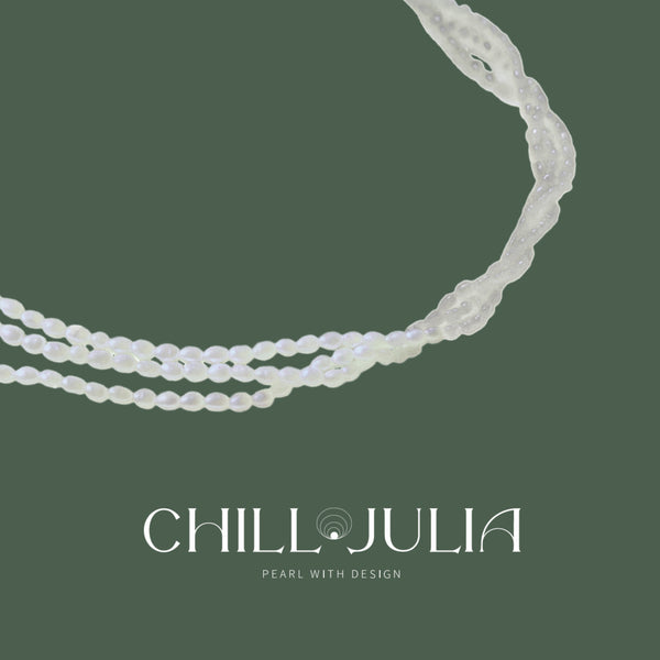 Hera Micro Freshwater Pearls Layered Choker Necklace | Sterling Silver Elegant Minimalist Jewelry for Women